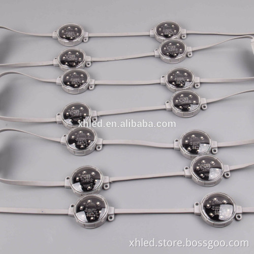 programmable rgb full color 30000h lifespan 24VDC dmx 3535smd 50mm led piont light source with CE RoHS